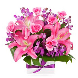 Lily, rose, Orchid flower gift 送花到台灣,送花到大陸,全球送花,國際送花