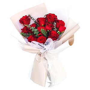 永恆-12朵紅玫瑰花束 送花到台灣,送花到大陸,全球送花,國際送花
