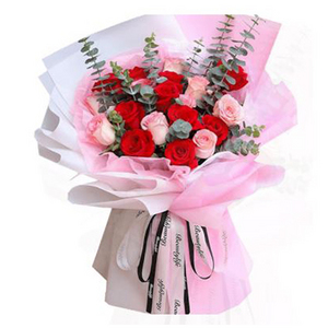 锺情-24朵玫瑰花束 送花到台湾,送花到上海,全球送花,国际送花