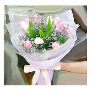Two-color tulip bouquet(seasonal limited) 送花到台灣,送花到大陸,全球送花,國際送花