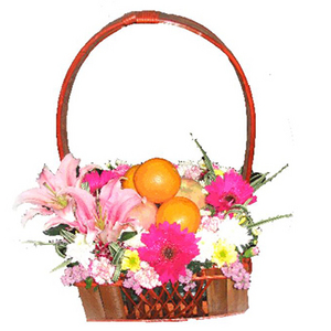 幸福洋溢-水果花篮 送花到台湾,送花到上海,全球送花,国际送花