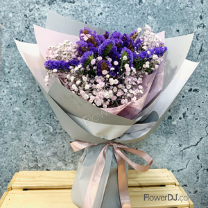 AO787_紫色風華-滿天星花束 送花到台灣,送花到大陸,全球送花,國際送花