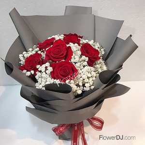 AR395 進口皇家玫瑰花束 送花到台灣,送花到大陸,全球送花,國際送花